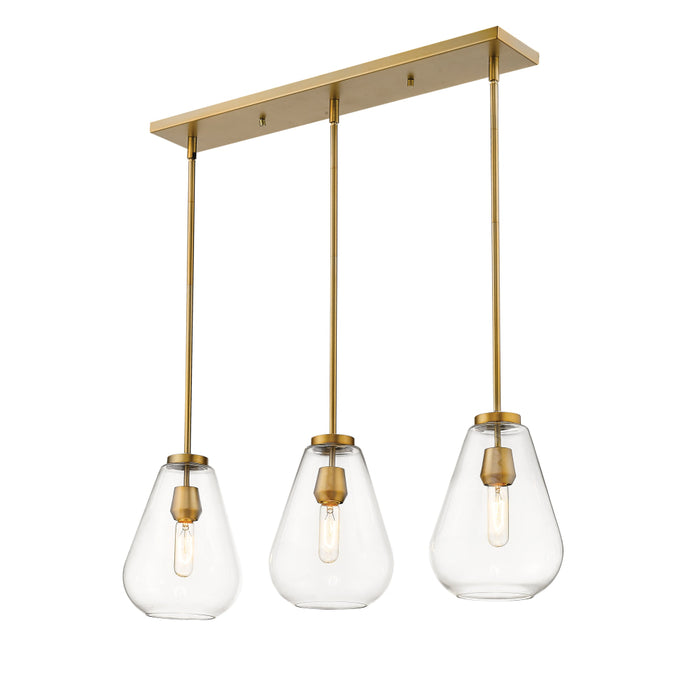 Z-Lite Ayra Olde Brass Island-Billiard 488P8-3L-OBR | theLightShop