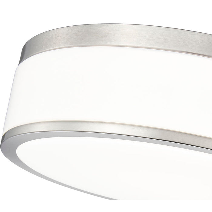Z-Lite Ballord Flushmount Brushed Nickel LED 1 Light 12 Inch 1012F12-BN-LED | theLightShop