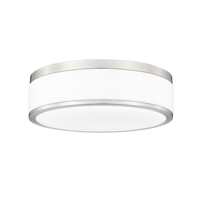 Z-Lite Ballord Flushmount Brushed Nickel LED 1 Light 12 Inch 1012F12-BN-LED | theLightShop