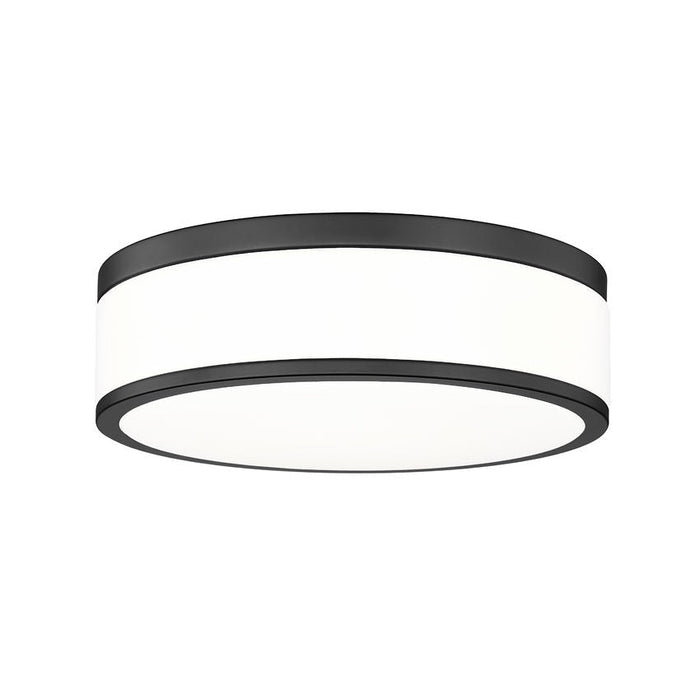 Z-Lite Ballord Flushmount Matte Black LED 1 Light 12 Inch 1012F12-MB-LED | theLightShop