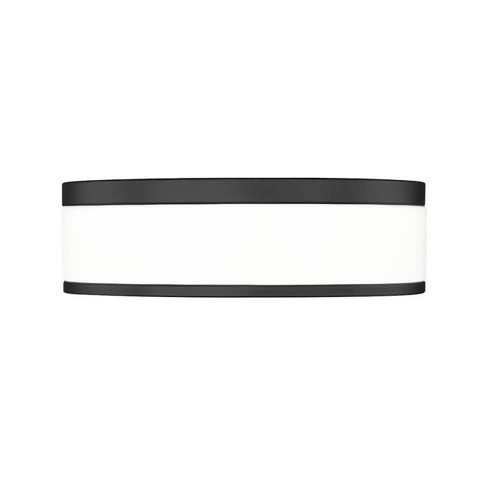 Z-Lite Ballord Flushmount Matte Black LED 1 Light 12 Inch 1012F12-MB-LED | theLightShop