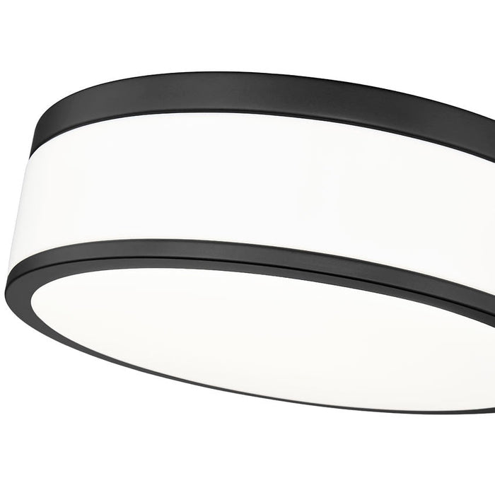 Z-Lite Ballord Flushmount Matte Black LED 1 Light 12 Inch 1012F12-MB-LED | theLightShop