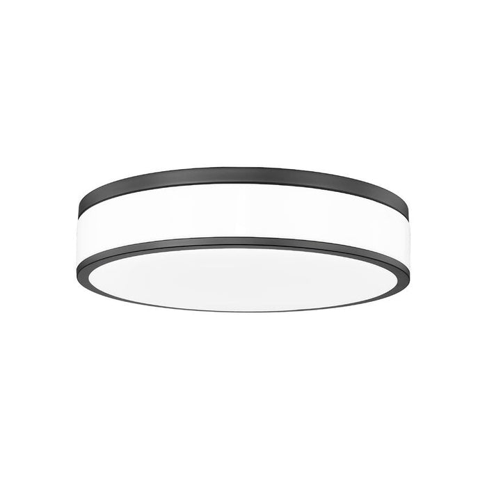 Z-Lite Ballord Flushmount Matte Black LED 1 Light 16 Inch 1012F16-MB-LED | theLightShop