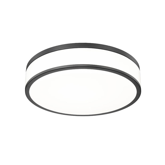 Z-Lite Ballord Flushmount Matte Black LED 1 Light 16 Inch 1012F16-MB-LED | theLightShop