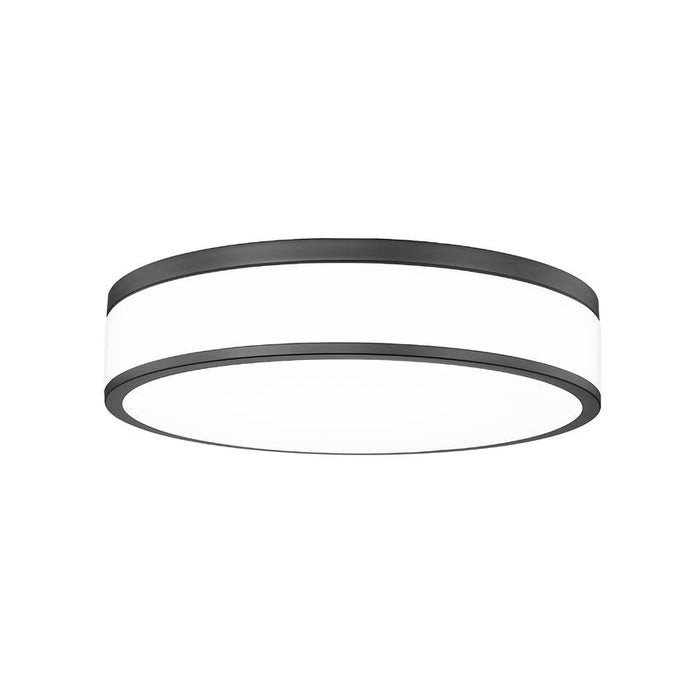 Z-Lite Ballord Flushmount Matte Black LED 1 Light 16 Inch 1012F16-MB-LED | theLightShop