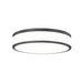 Z-Lite Ballord Flushmount Matte Black LED 1 Light 16 Inch 1012F16-MB-LED | theLightShop