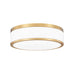 Z-Lite Ballord Flushmount Modern Gold LED 1 Light 12 Inch 1012F12-MGLD-LED | theLightShop