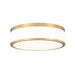 Z-Lite Ballord Flushmount Modern Gold LED 1 Light 12 Inch 1012F12-MGLD-LED | theLightShop