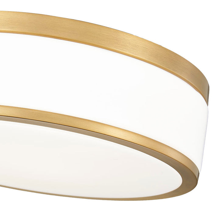 Z-Lite Ballord Flushmount Modern Gold LED 1 Light 12 Inch 1012F12-MGLD-LED | theLightShop