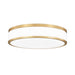 Z-Lite Ballord Flushmount Modern Gold LED 1 Light 16 Inch 1012F16-MGLD-LED | theLightShop