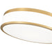 Z-Lite Ballord Flushmount Modern Gold LED 1 Light 16 Inch 1012F16-MGLD-LED | theLightShop