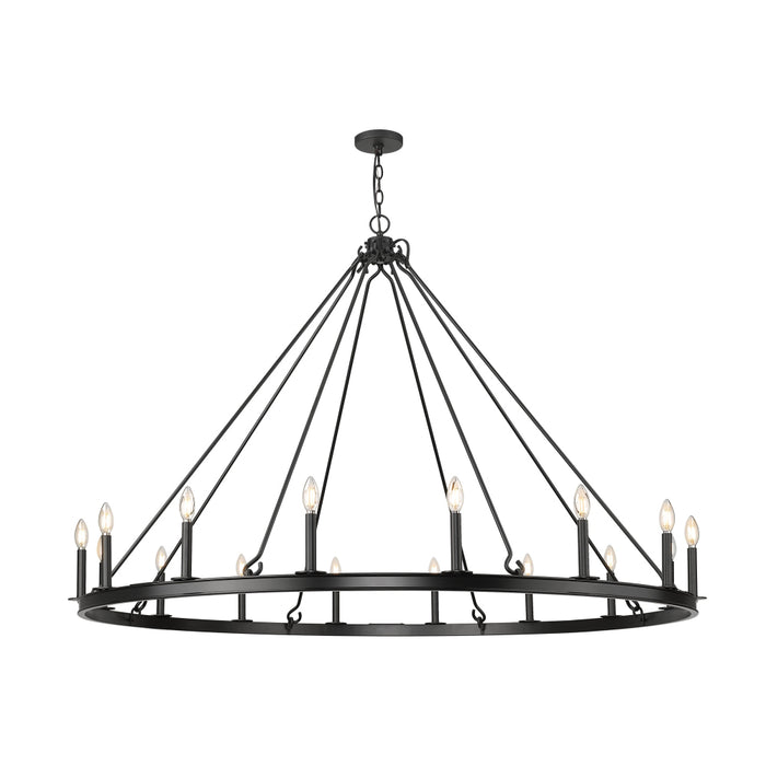 Z-Lite Barclay 16 Light Chandelier - Matte Black