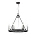 Z-Lite Barclay Matte Black Chandelier 482R-6MB | theLightShop
