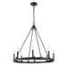 Z-Lite Barclay Matte Black Chandelier 482R-8MB | theLightShop