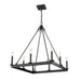 Z-Lite Barclay Matte Black Chandelier 482S-8-26MB | theLightShop