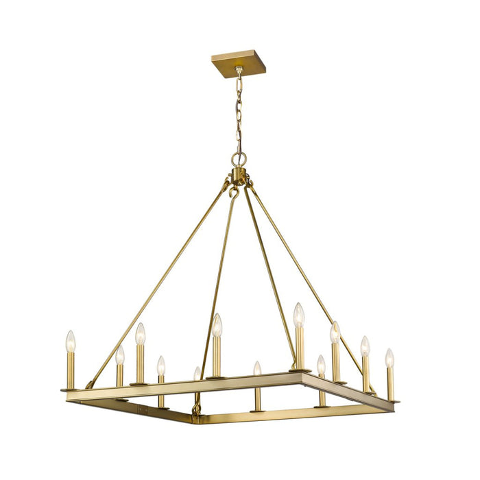 Z-Lite Barclay Olde Brass Chandelier 482S-12OBR | theLightShop