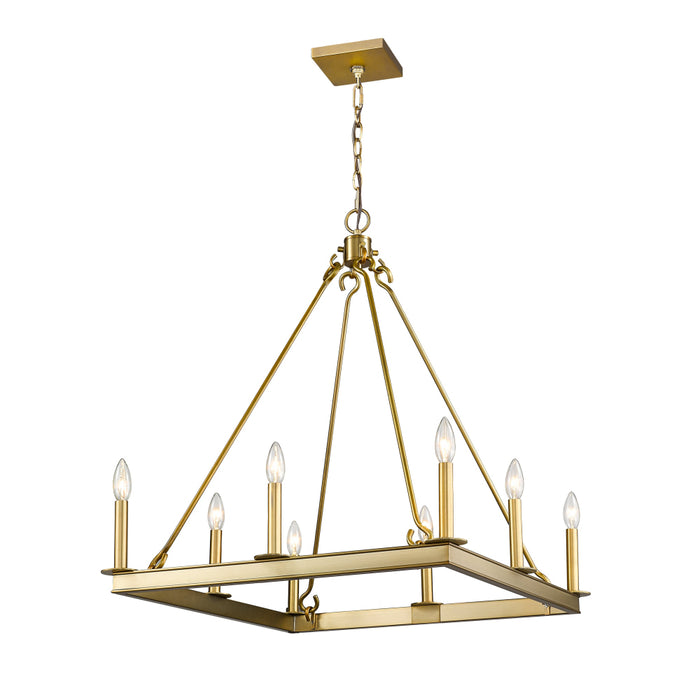 Z-Lite Barclay Olde Brass Chandelier 482S-8-26OBR | theLightShop
