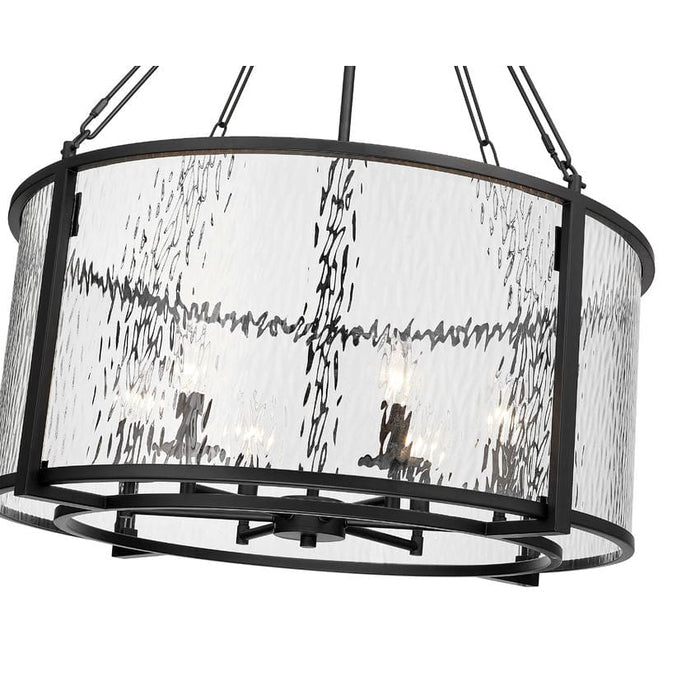 Z-Lite Barrington Matte Black 6 Light Pendant 346P26-MB | theLightShop