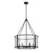 Z-Lite Barrington Matte Black 6 Light Pendant 346P26-MB | theLightShop