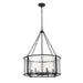 Z-Lite Barrington Matte Black 6 Light Pendant 346P26-MB | theLightShop