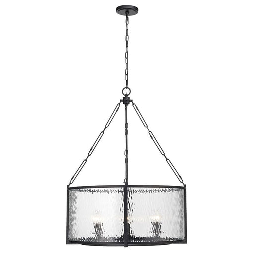 Z-Lite Barrington Matte Black 6 Light Pendant 346P26-MB | theLightShop