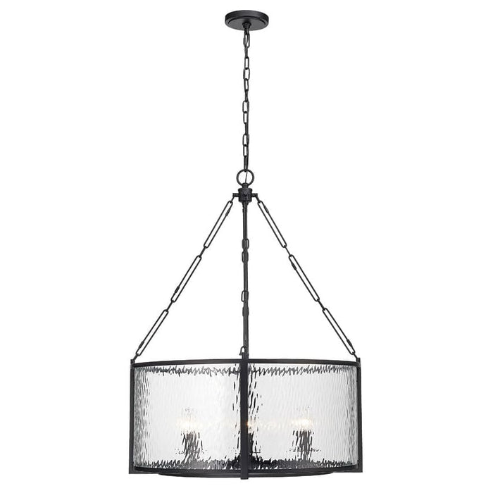 Z-Lite Barrington Matte Black 6 Light Pendant 346P26-MB | theLightShop