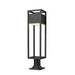 Z-Lite Barwick Black LED Outdoor Pier Mounted Fixture 585PHBR-533PM-BK-LED | theLightShop