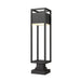 Z-Lite Barwick Black LED Outdoor Pier Mounted Fixture 585PHBS-SQPM-BK-LED | theLightShop