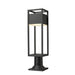 Z-Lite Barwick Black LED Outdoor Pier Mounted Fixture 585PHMR-533PM-BK-LED | theLightShop
