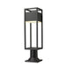 Z-Lite Barwick Black LED Outdoor Pier Mounted Fixture 585PHMR-533PM-BK-LED | theLightShop
