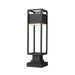Z-Lite Barwick Black LED Outdoor Pier Mounted Fixture 585PHMS-SQPM-BK-LED | theLightShop