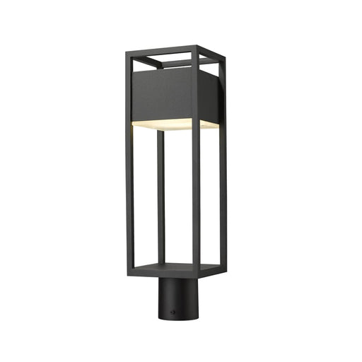 Z-Lite Barwick Black LED Outdoor Post Mount Fixture 585PHMR-BK-LED | theLightShop