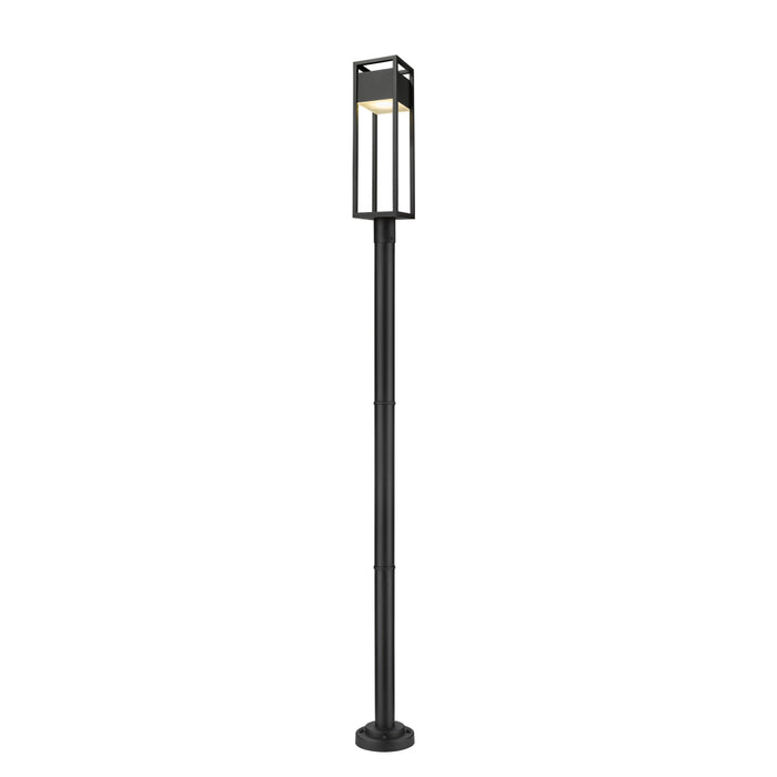 Z-Lite Barwick Black LED Outdoor Post Mounted Fixture 585PHBR-567P-BK-LED | theLightShop