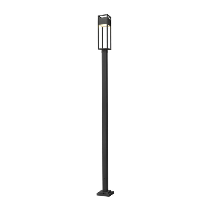 Z-Lite Barwick Black LED Outdoor Post Mounted Fixture 585PHBS-536P-BK-LED | theLightShop