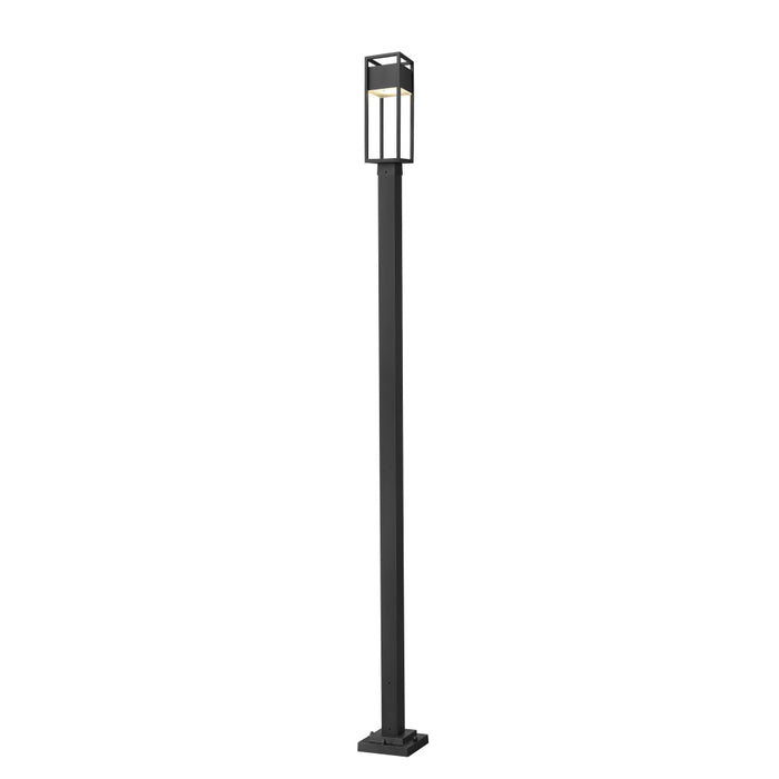 Z-Lite Barwick Black LED Outdoor Post Mounted Fixture 585PHMS-536P-BK-LED | theLightShop