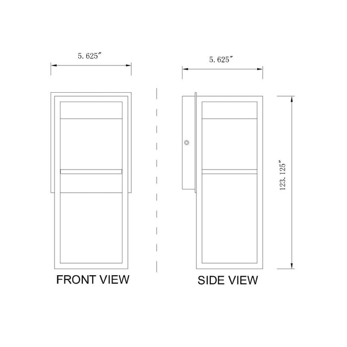 Z-Lite Barwick Black LED Outdoor Wall Sconce 585S-BK-LED - Outdoor Wall Sconces
