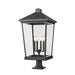 Z-Lite Beacon Black Outdoor Pier Mounted Fixture 568PHXXLR-533PM-BK | theLightShop
