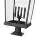 Z-Lite Beacon Black Outdoor Pier Mounted Fixture 568PHXXLR-533PM-BK | theLightShop