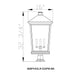 Z-Lite Beacon Black Outdoor Pier Mounted Fixture 568PHXXLR-533PM-BK | theLightShop