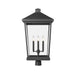 Z-Lite Beacon Black Outdoor Post Mount Fixture 568PHXXLR-BK | theLightShop
