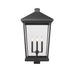 Z-Lite Beacon Black Outdoor Post Mount Fixture 568PHXXLS-BK | theLightShop