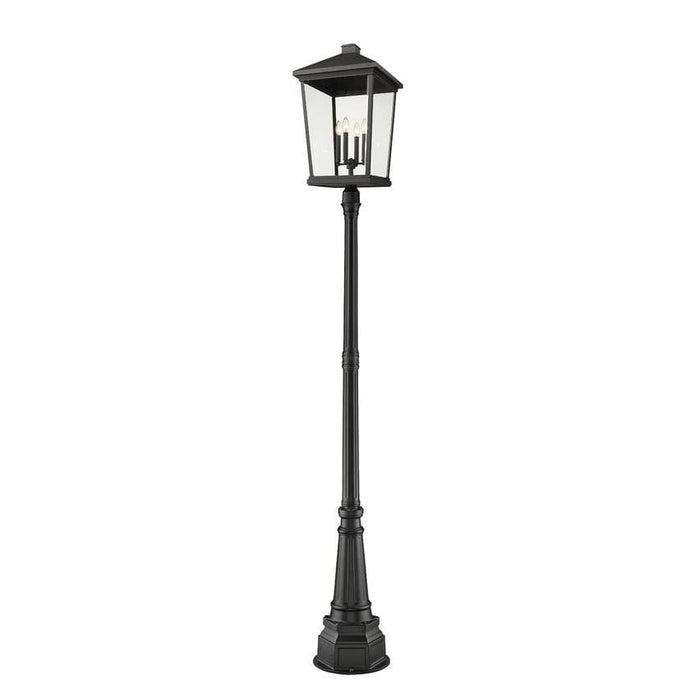 Z-Lite Beacon Black Outdoor Post Mounted Fixture 568PHXXLR-564P-BK | theLightShop