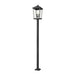 Z-Lite Beacon Black Outdoor Post Mounted Fixture 568PHXXLS-536P-BK | theLightShop