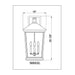 Z-Lite Beacon Black Outdoor Wall Sconce 568XXL-BK | theLightShop
