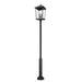Z-Lite Beacon Outdoor Post Mounted Fixture Black 4 Light 568PHXXLR-5010P-BK | theLightShop