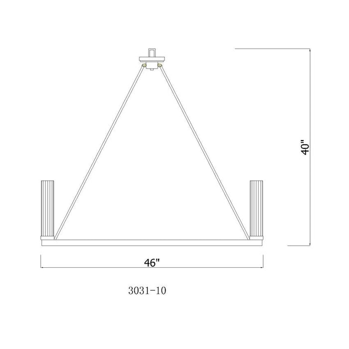 Z-Lite Beau Bronze 10 Light Chandelier 3031-10BRZ | theLightShop