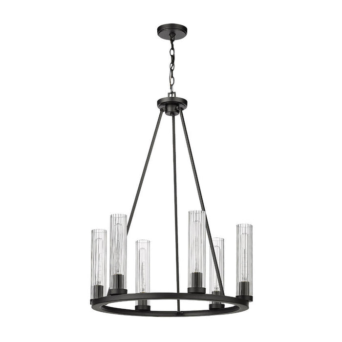 Z-Lite Beau Bronze 6 Light Chandelier 3031-6BRZ | theLightShop