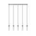 Z-Lite Beau Brushed Nickel 5 Light Linear Chandelier 740P-5L-BN | theLightShop