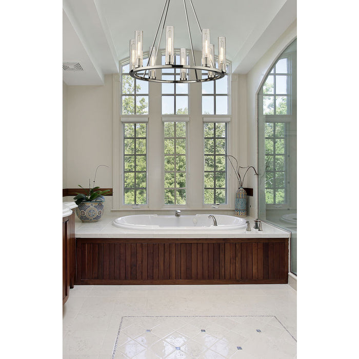 Z-Lite Beau Polished Nickel 8 Light Chandelier 3031-8PN | theLightShop