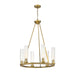 Z-Lite Beau Rubbed Brass 6 Light Chandelier 3031-6RB | theLightShop